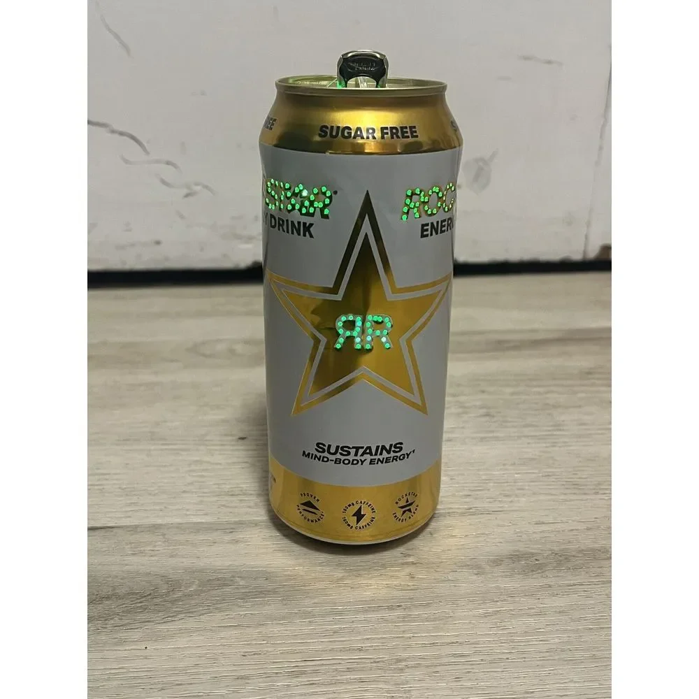 Rockstar Energy Drink Collectible Lamp‎ Can Green Light